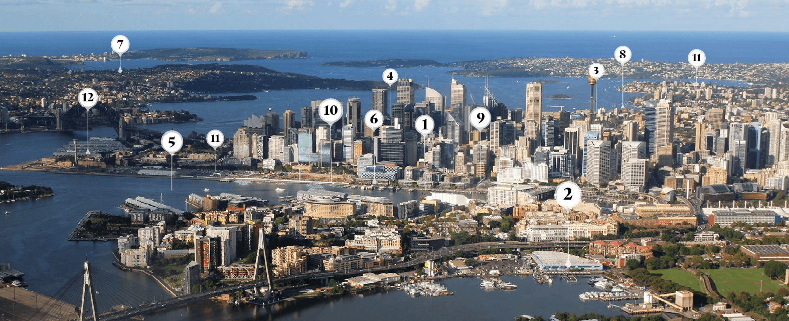 Sydney Harbour deployment map